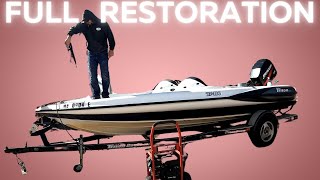 Restoring Old Triton Bass Boat Removing Gas Tank episode 3 [upl. by Kopple]