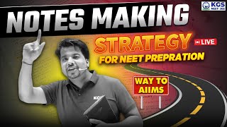 Notes Making Strategy For NEET Preparation  NEET 2025  Chemistry by VD Sir  KGS NEET [upl. by Udell]