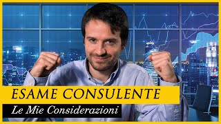 Ho passato lESAME da consulente finanziario OCF ecco le mie CONSIDERAZIONI [upl. by Bent]