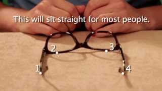 Glasses Frame Adjustment  Plastic Glasses Frames [upl. by Enaled]