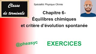 Chapitre 6Équilibres chimiques et critère d’évolution spontanée spécialité chimie en terminale [upl. by Mandal52]