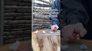 Man makes fire firelighters vaseline wax cottonpads science comparison [upl. by Wey]