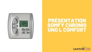 Télécommande fixe Chronis Uno L comfort SOMFY  SOMFY1805159 [upl. by Billen519]