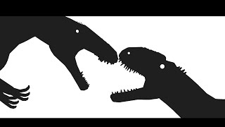 Eustreptospondylus vs Metriacanthosaurus  dinosaur sticknodes battle [upl. by Trauner]