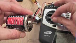 RC4WD brushed 540 motor 55t for rock crawler [upl. by Aile]