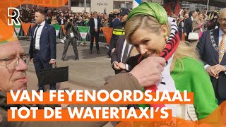 KONINGSDAG 2023 in ROTTERDAM Van de FEYENOORD sjaal van MAXIMA tot talloze BLIJE mensen in de stad [upl. by Aziaf542]