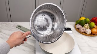 I put colander on pan I regret that I started doing this trick so late [upl. by Nosnehpets460]