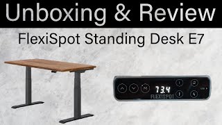 FlexiSpot Standing Desk Premium Series E7 Unboxing Assembly and Review 2024 [upl. by Nachison]