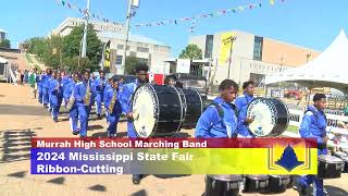 The MS State Fair opens with the Murrah Marching Band [upl. by Yrovi]