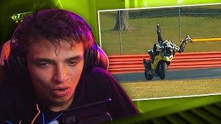 Lando Norris Reacts to the BEST SAVES in Motorsport [upl. by Michiko846]