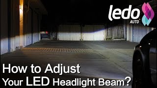 How to Aim and Adjust an LED Headlight Bulb Light Beam [upl. by Proffitt984]