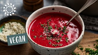 Köstliche Rote Bete Suppe  vegan amp einfach [upl. by Petta]