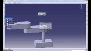 Delmia V5 Tutorial1 Revolute Joint [upl. by Lilli]