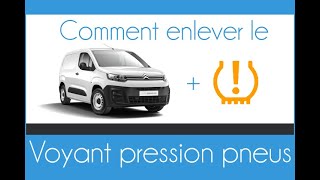 Reset voyant pression pneu sur Citroën Berlingo [upl. by Lias]