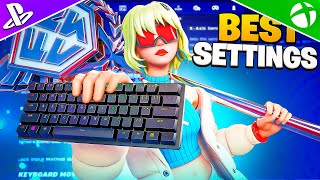 NEW Best Keyboard SETTINGS  Sensitivity In Chapter 5 Season 4 Fortnite Tutorial [upl. by Nimajneb]