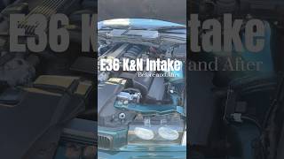 E36 KampN Intake Sound  Before and After  e36 coldairintake KampNintake 36sounds [upl. by Nealon901]