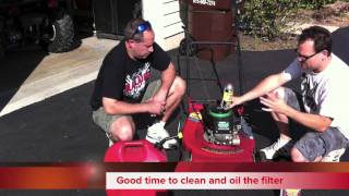 How to fog your lawnmower engine and get it ready for winter storage [upl. by Vladimar]