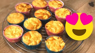 Apfel Muffins Rezept schnell und einfach lecker backen [upl. by Farrah313]