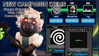 NEW CAMPAIGN ITEMS  PIGGY   Ft Sheepy Scientist Showcase [upl. by Simons319]