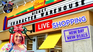 LIVE SHOPPING DISNEY CHARACTER WAREHOUSE for New Deals [upl. by Sherar]