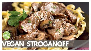 Easy Vegan Stroganoff gluten and dairy free meals short [upl. by Ellegna678]