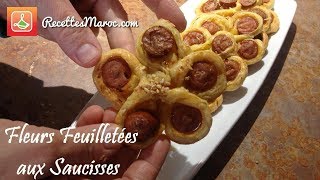 Fleurs Feuilletées aux Saucisses [upl. by Ellessig]