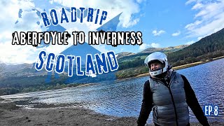 Motorcycle tour Aberfoyle to Glencoe to Inverness Scotland Ep 8 [upl. by Dnalram]