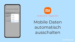 Mobile Daten automatisch ausschalten  Xiaomi Android 14  HyperOS 1 [upl. by Keenan]