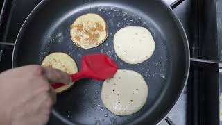 Receta de Pancakes de avena y banano [upl. by Connel]