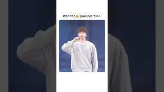 Wonwoo 🐱perform Queencard Gidle  Seventeen Caratland 2024 seventeen caratland queencard gidle [upl. by Nyladnek]