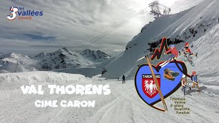 3 Vallées Val Thorens la cime Caron [upl. by Inanuah64]