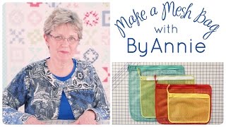 How to Make a Mesh Zipper Bag with ByAnnie and Fat Quarter Shop [upl. by Laise]