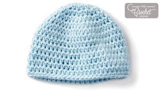 How to Crochet Easy Newborn Baby Hat [upl. by Kiker52]