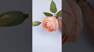 DIY crepe paper rose flower diy flowers gift craft handmadegifts rose diycrafts paper diy [upl. by Eelrihs]