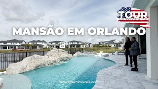 EXPLORANDO MANSÃO EM ORLANDO  Casa à venda em Lake Nona Orlando Flórida  Azuza Imóveis em USA [upl. by Ahselak]