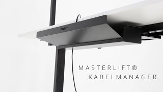 Kabelmanager für StehSitzTisch Inwerk Masterlift® und Imperio Lift® [upl. by Ynnoj]