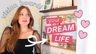 How To Make the PERFECT VISION BOARD to CREATE YOUR DREAM LIFE  2024 Vision Board [upl. by Aldric]