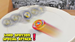 Lord spryzen special attack vs knockout odax beyblade battle [upl. by Grimbald165]