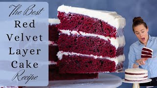 How to make a REAL Red Velvet Cake from scratch [upl. by Cromwell]