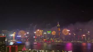 Fireworks 🎆 Tsim Sha Tsui Hong Kong hongkong tsimshatsui fireworks vlog [upl. by Anibas]