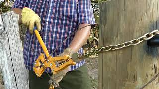 How to restretch old barb wire and save  THOUSANDS  on fencing your homestead [upl. by Hanni]