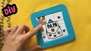 DIY PUZZEL MAKEN VOOR VADERDAG ★ Vaderdag knutselen ★ Iets Leuks Knutselen Last Minute [upl. by Tremaine]