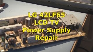 LG 42LF65 Crackling Sound from Speakers  Power Supply Repair [upl. by Kannry140]