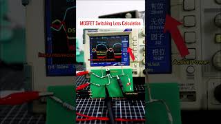 MOSFET Switching loss Calculation electronic oscilloscope voltage current powerloss mosfet [upl. by Marzi]