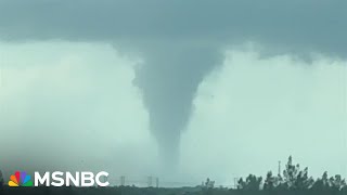 MILTON UPDATE Tornado outbreak in Florida as hurricane approaches [upl. by Merow]