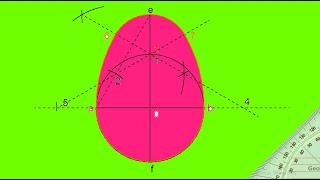Trazado del ovoide dado los dos ejes mayor y menor [upl. by Peggi357]