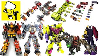 Transformers Devastator Movie G1 Combiner war Menasor Predaking Dinobot Volcanicus トランスフォーマー 變形金剛 [upl. by Zacharias776]