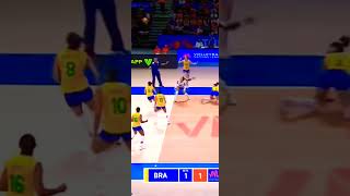 craziest save by brazil womens volleyball team🏐🏐 [upl. by Nelyag989]