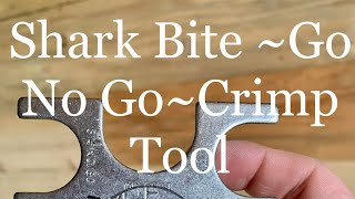 How to use the Go NoGo Sharkbite crimp tool when running Pex water lines [upl. by Christensen]