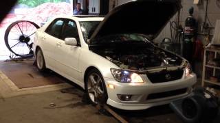 2001 Lexus IS300 2JZGTE Swap single turbo pt67 18psi 420whp [upl. by Attiuqal654]